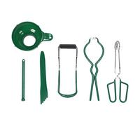 Haofy Kit de Enlatado de 6 Piezas Juego de Enlatado de Acero Inoxidable con Pinzas de Embudo Frasco de Burbujas Levantador de Llave Elevador de Tapa Magnético para Hacer y Conservar