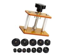 Haofy Kit de Herramientas de Prensa de Reloj de Metal Resistente con 12 Troqueles, Estable y Duradero para Cierre de Caja de Reloj, para Cierre de Caja Trasera de (Modelo 1)