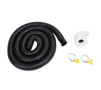 Haofy Kit de Instalación Eficiente de Sentina Marina, Kit de Manguera de Sentina Flexible de PE EVA, 2 M de Longitud, 29 Mm de Diámetro con Válvula de Retención de 90 Grados, para Bomba de 1100 GPH