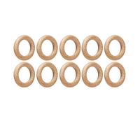 Haofy Kit de Manualidades de Anillos de Madera, 30 Anillos de Madera de Haya Natural, Acabado Liso para Decoración del Hogar, Proyectos Hechos a Mano, Manualidades Creativas (6,5 cm)