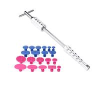 Haofy Kit de Martillo Deslizante para Reparación de Abolladuras sin Pintura, Potente Barra en T para Herramientas de Carrocería, Herramienta de Reparación de Abolladuras sin Pintura para Eliminación