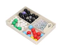Haofy Kit de Modelo Molecular de Química, Herramienta de Aprendizaje Práctica para Estructura Orgánica Inorgánica, Material PP Ambiental de 9,3 X 6,7 Pulgadas para Profesores