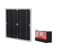 Haofy Kit de Panel Solar, Controlador Eficiente de Células Solares Duales USB de 15 W para Batería de Coche, Barco, Panel Solar Portátil y Ligero para Uso de Emergencia en Exteriores (#3)