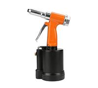 Haofy Kit de Pistola Remachadora Neumática de Aire Industrial de Alta Resistencia Eficiente para Trabajadores de Construcción Naval y Maquinaria Aleación de Aluminio KP-703 Amarillo Naranja (naranja