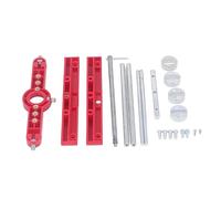 Haofy Kit de Plantilla para Agujeros para Carpintería, Localizador de Punzones Preciso de Varios Tamaños para Proyectos de Carpintería de Precisión ABS