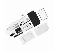 Haofy Kit de Reemplazo de Carcasa de Consola 3DS XL, Juego Completo de Piezas de Carcasa con Herramientas de Reparación, (White)
