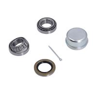Haofy Kit de Rodamiento de Rueda de Remolque Kit de Rodamientos de Cubo de Remolque L44649 con 4 Rodamientos 4 Carreras 2 Sellos de Grasa 2 Alfiladores 2 Cubiertas de Polvo para el