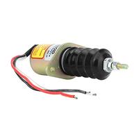 Haofy Kit de Válvula Solenoide de Cierre de Motor Diésel con Carcasa de Acero de 12 V de AM124379, Reemplazo Perfecto para Mecánica Automotriz