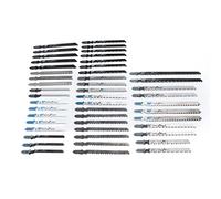 Haofy Kit Duradero de 48 Hojas de Sierra de Calar, Juego de Hojas de Sierra Alternativa de Acero de Alta Velocidad para Cortes Limpios y Precisos, Herramienta de Carpintería para Artesanos