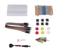 Haofy Kit Surtido de Componentes Electrónicos con Luces LED y Resistencias para Placa de Desarrollo R3, Operación Simple y Bricolaje Flexible