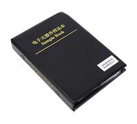 Haofy Kit Surtido de Condensadores de 80 Valores Serie 1206 Libro de Muestras de Componentes Electrónicos Pequeño y Portátil para Trabajos Electrónicos Plástico Negro