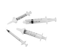 Haofy Kits de Botellas de Alimentación Gatito con Control Caudal para Alimentador Medicamentos para Mascotas, Material Silicona PVC (WHITE)