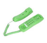 Haofy KXT628 Teléfono de Hotel Teléfono de Línea de Escritorio con Función de Rellamada de Pausa Silenciosa para Oficina en Casa, Mini Fijo con Marcación por Tono de Pulso para Servicio de Luz (GREEN)