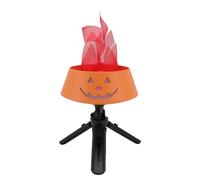 Haofy Lámpara de Fuego LED, Lámpara de Mesa Falsa con Soporte de Altura Ajustable, Luz de Efecto de Fuego Recargable Compacto para Halloween, Navidad, Decoración del Festival, Lámpara