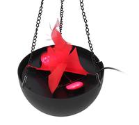 Haofy Lámpara de Llama Falsa Temporizador de 12 Horas con Lámpara de Mesa de Brasero con Efecto de Fuego LED Realista para Decoración del Hogar, Exhibición de Halloween, Centro de Mesa de Boda,