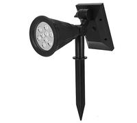 Haofy Lámpara para Césped, Iluminación Brillante Resistente a la Intemperie, 9LED, para Decoración de Jardín, Montada en la Pared, 2 Unidades (COLORFUL)