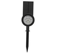 Haofy Lámpara para Césped, Iluminación Brillante Resistente a la Intemperie, 9LED, para Decoración de Jardín, Montada en la Pared, 2 Unidades (luz blanca)