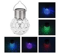Haofy Lámparas solares, luces colgantes solares LED Luces solares impermeables con iluminación de decoración de 7 colores para fiestas, jardines, hogares