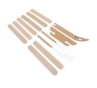 Haofy Lanzaderas para Tejer de Madera de Haya, Juego Completo de Herramientas para Proyectos Variados, para Niños, Adultos y Principiantes