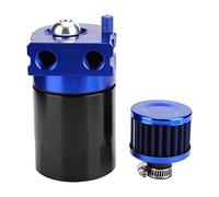 Haofy Lata de Captura de Aceite de Aluminio de 300ML, Tanque de Ventilación Duradero, Captura la Humedad del Motor para Automóviles Universales en Negro/azul/rojo, 1 Unidad (Azul negro)