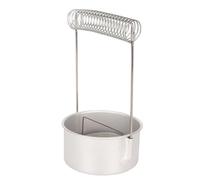 Haofy Lavadora de Pincel de Aluminio con Soporte de Resorte y Colador, 8.3x4.5x4.3 Pulgadas de Cepillo Desmontable Copa de Limpiador para Acuarel