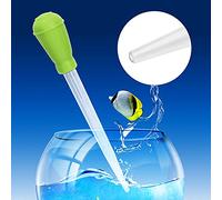 Haofy Limpiador de Grava para Acuario, Mini Cambiador de Agua Manual, Cuentagotas para Pecera con 4 Escalas, para Alimentadores de y Mini Tanques (Green)