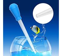 Haofy Limpiador de Grava para Acuario, Mini Cambiador de Agua Manual, Cuentagotas para Pecera con 4 Escalas, para Alimentadores de y Mini Tanques (Blue)