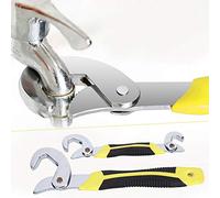 Haofy Llave Autoajustable Universal Multifuncional Ajustable para Reparación Industrial 9-32mm Ideal para Fontanería, Carpintería, Maquinaria Paquete de 2