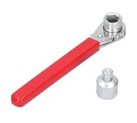 Haofy Llave de Terminal de Batería de Trinquete de 10 Mm y Cabezales de 5/16 con Alcance Extendido para Espacios Reducidos, Mantenimiento de Vehículos Recreativos y Camiones, Tareas de Reparación de