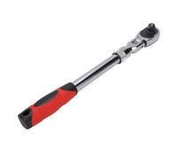 Haofy Llave de Trinquete de Liberación Rápida, Accionamiento de 1/2 Pulgada con Extensible y Cabezal Giratorio de 180 Grados para Reparación Mecánica, Mantenimiento de Automóviles en Espacios