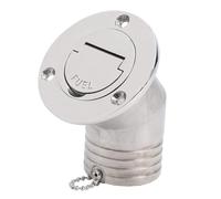 Haofy Llenado de para Cubierta de Barco, Tapa Integrada sin Llave de 50 Mm de Diámetro de Acero Inoxidable para Mangueras de, Barcos Marinos, Yates, Autocaravanas, Camiones,