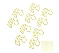 Haofy Los Patos Amarillos Forman Clips de Papel de Metal Finos para la Clasificación del Documento 100 PC.