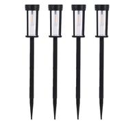 Haofy Luces Solares para Caminos, Luces LED Solares para Exteriores, Iluminación de Jardín de Metal a Prueba de Agua para Patio, Pasarela, Entrada y Césped, 4 Uds.