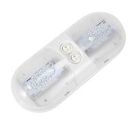 Haofy Luz de Techo LED Ovalada, Ahorro de Energía, 12 V, 800 LM, Lámpara de Techo para Coche, RV, Remolque, Barco, ABS, Blanco, 11x4,5x2 Pulgadas