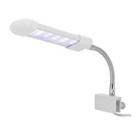 Haofy Luz LED Compacta para Acuario con Abrazadera para Pecera, Luz Blanca y Azul, Adecuada para Peceras de Vidrio, Diseño de Clip Fácil (#1)