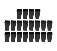 Haofy Maceta para árbol Profundo de 20 Piezas, Recipiente para Plantas de Flores de Plántulas Altas de Plástico Reutilizable con Orificios de Drenaje para Jardín, Maceta para Plantas de