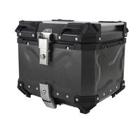 Haofy Maleta para Motocicleta, Caja de Maletero de Aleación de Aluminio Resistente Al Agua y Duradera para Equipaje de Casco con Cerradura Antirrobo para Conductores de 15,16 X 12,40 X 13,19 Pulgadas