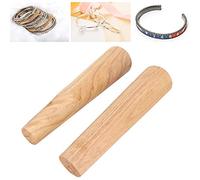 Haofy Mandril de Pulsera de Madera, Herramienta de Joyería de Alta Precisión para Manualidades y Reparación, Construcción de Madera de Primera Calidad, Diseño de Agarre Cómodo, 11,5 Pulgadas de