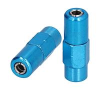 Haofy Manguera de Pistola de Engrase Duradera, Resistente Al Desgaste, Mordida Apretada Autoblocante para Mecanizado, Acoplador de Grasa de 2 Piezas para Mantenimiento de Equipos, Aleación Azul