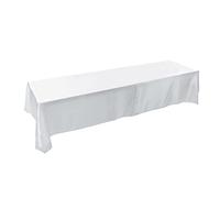 Haofy Mantel Rectangular, 145 cm x 320 cm de Mesa de Poliéster, Banquete Lavable para Mesa de Comedor Antimanchas, para la Fiesta Cumpleaños Decoración de Bodas Picnic,