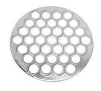 Haofy Máquina para Hacer Bolas de Masa Rusas de Aleación de Aluminio con 37 Agujeros para la Cocina Casera, Molde para Raviolis Pelmeni, Fácil de Usar, Lavado a Mano (SILVER)