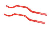 Haofy Marco de Chasis de Acero, Soporte Sólido con Diseño Rojo Liviano de 6.84 Oz para Entusiastas de RC Arrastre Diario Todoterreno Fácil Instalación Compatible con Modelos AXIAL SCX10 II