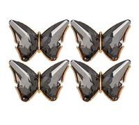 Haofy Mariposas Apliques Hebilla de Zapato Decoración DIY 4 Piezas Clip de Zapato de Material Plástico de para Accesorios de Zapatos Tamaño Colorido 5x5 Cm