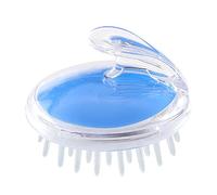 Haofy Masajeador del Cuero Cabelludo, Cepillo de champú, Limpieza Profunda, Limpiador del Cuero Cabelludo con Suave Transparente para Ducha, Herramienta de Masaje Suave Adecuada para (BLUE)