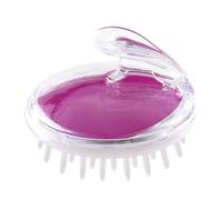 Haofy Masajeador del Cuero Cabelludo, Cepillo de champú, Limpieza Profunda, Limpiador del Cuero Cabelludo con Suave Transparente para Ducha, Herramienta de Masaje Suave Adecuada para (PURPLE)