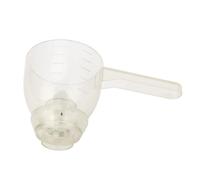 Haofy Medición de Control de Porciones Cómodos de la Cuchara de Medición de Polvo a Prueba de Derrames a Prueba de Derrame de la Pala para Facilitar la Limpieza, Ideal para el Uso Diario (WHITE)