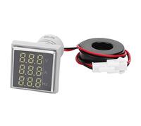 Haofy Medidor de Frecuencia de Corriente de Voltaje Digital de Alta Precisión para Taller de Garaje en Casa Pantalla 3 en 1 para Entusiastas del Bricolaje (WHITE)