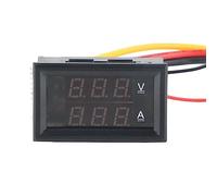 Haofy Medidor de Voltímetro Digital Compacto de Doble Pantalla para Pruebas de Voltaje y corriente: Herramienta Conveniente y Confiable para Uso en Taller