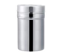 Haofy Mezclador de polvo de acero inoxidable de 1 pieza, tarro de sal y pimienta reutilizable para especias, recipiente para botella de condimentos de cocina, taza de almacenamiento (L)
