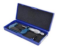 Haofy Micrómetro de Precisión en Espiral, Calibradores Exteriores de 25-50 Mm con Dispositivo de Bloqueo para Brocas y Fresas, Acero Al Carbono de Alta Precisión